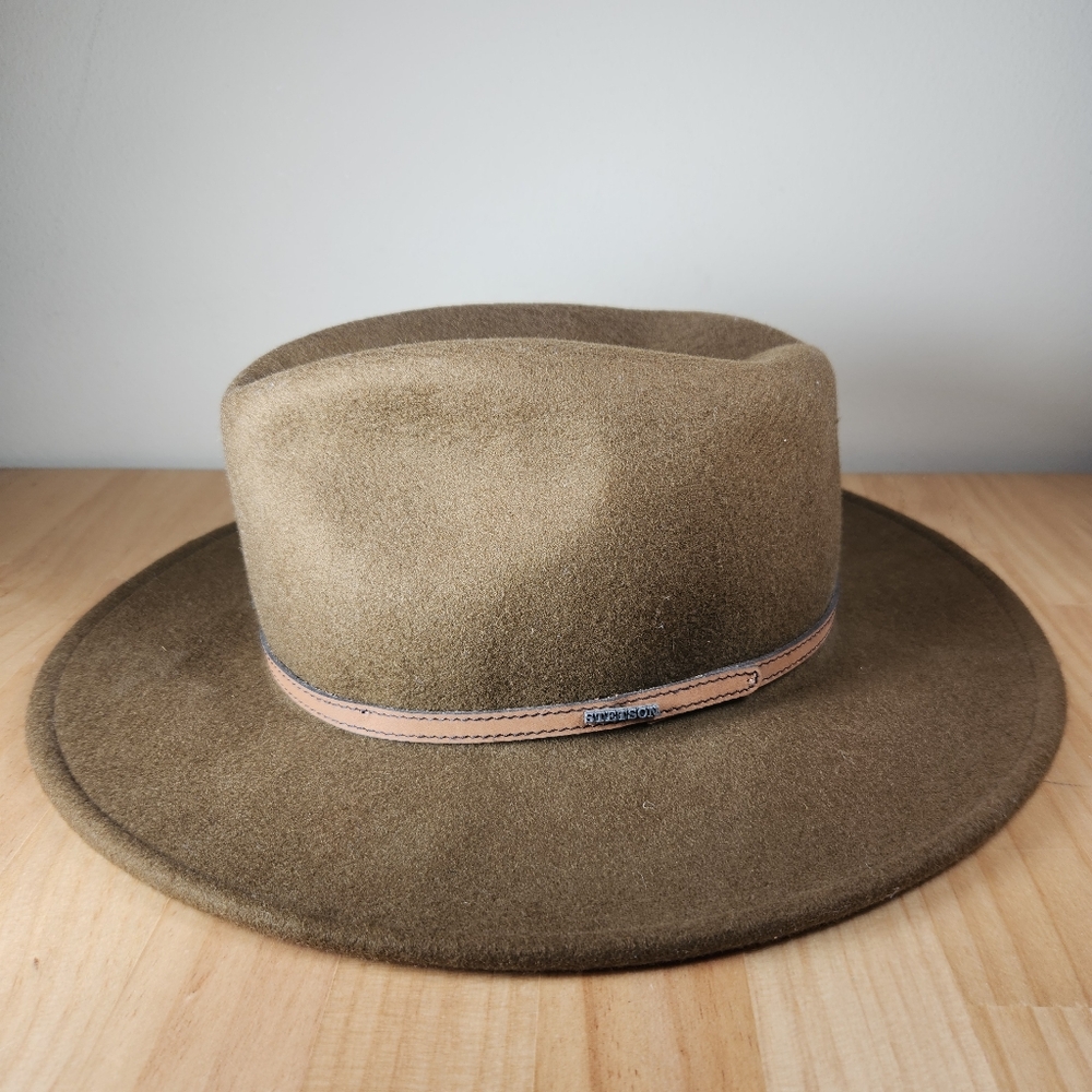 STETSON Men’s Snowden Hat Large Brown 100% Wool Crushable Western Fedora Outdoor - Picture 3 of 14